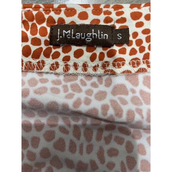 J.McLaughlin Orange & White Nylon Top Dress Women Size Small A001794 - Picture 3 of 11